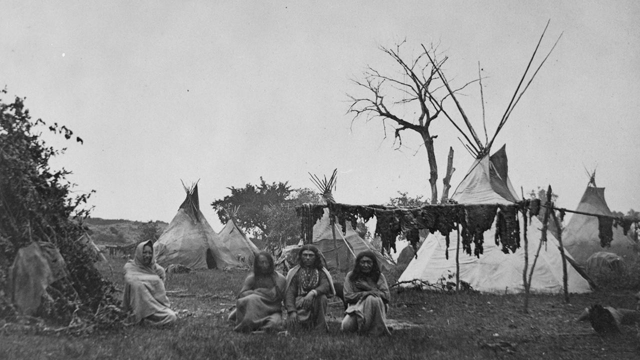 Arapaho Camp near Fort Dodge (National Archives)