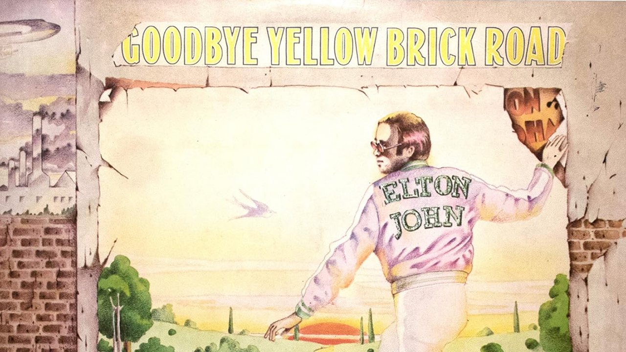 Goodbye Yellow Brick Road album cover detail, Ian Beck/MCA Records